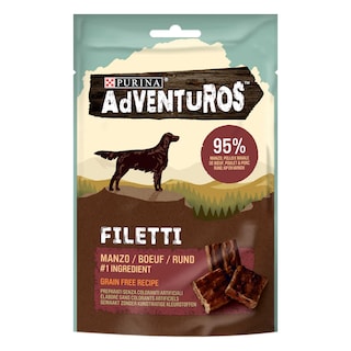 AdVENTuROS | Filetti | Chien Adulte | Friandises | Boeuf 70 gr