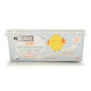 Delhaize | Bâtonnets ouatés | 100% Coton 