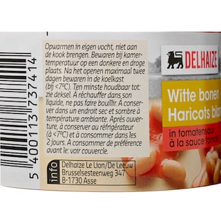 Delhaize | Haricot blanc | Sauce tomate 
