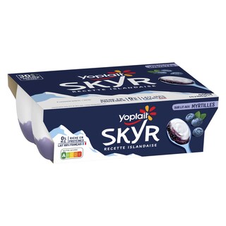 Yoplait | Skyr | Myrtille 4 x 100 gr
