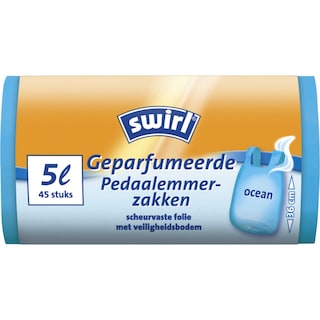 Swirl | Vuilniszakken | Emmer | Ocean | 5L 