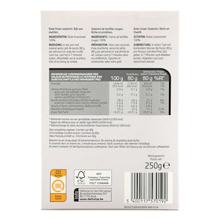 Delhaize | Pasta | Sedanini | Rode linzen | Prot 