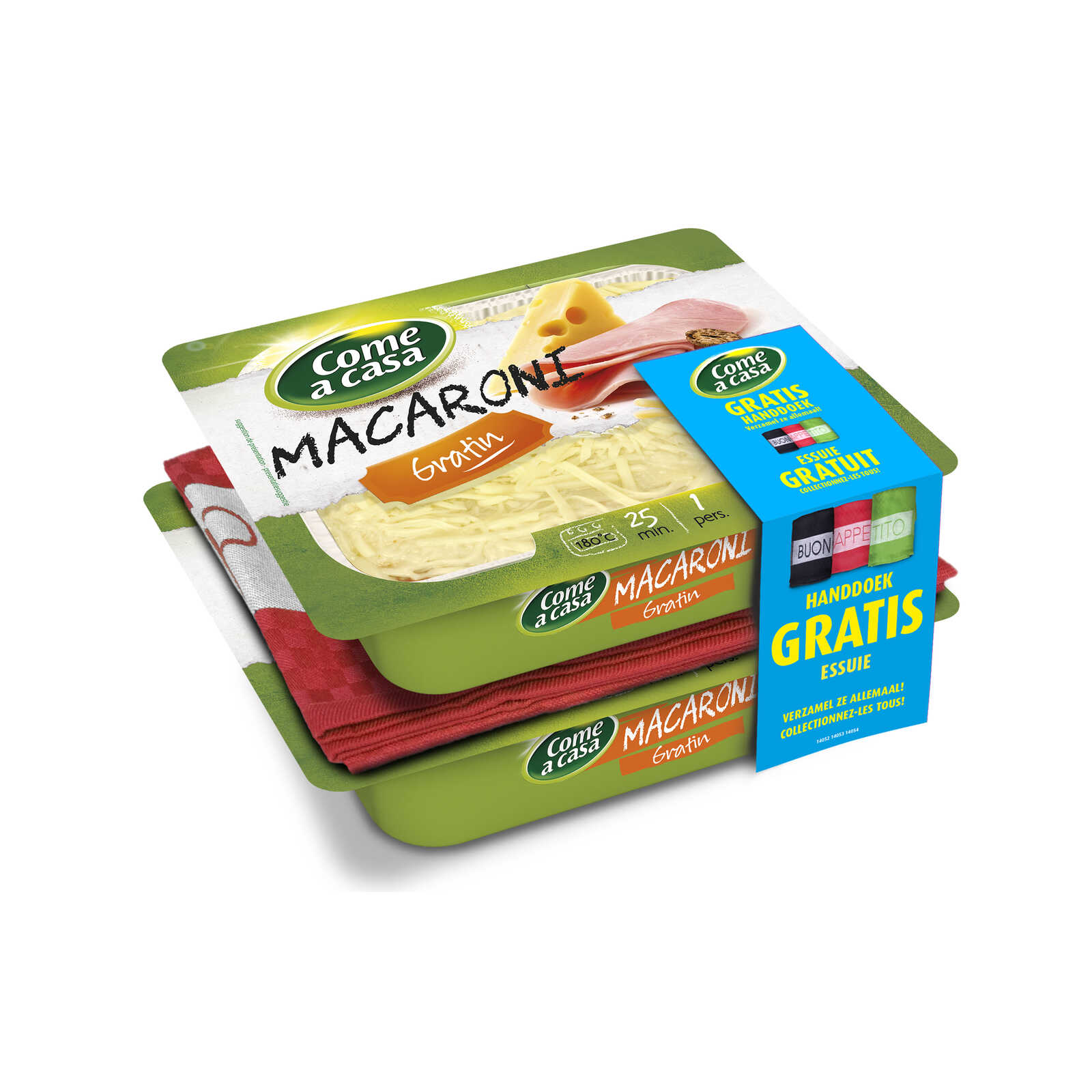 Come A Casa | Macaroni | Gratin | + essuie-main 