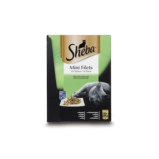 Sheba | Mini Filets | Kattenvoeding | Saus | Mix 12 x 85 gr
