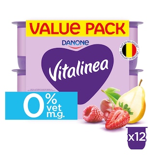 Vitalinea | Yoghurt | Kers-Aardbei-Framboos-Peer | 0% v.g. 