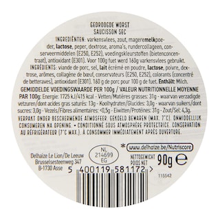 Delhaize | Fuet | Spaans 90 gr