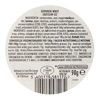 Delhaize | Fuet | Espagne 90 gr