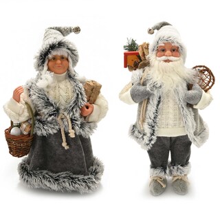 Delhaize | Père Noël debout avec sac cadeau 