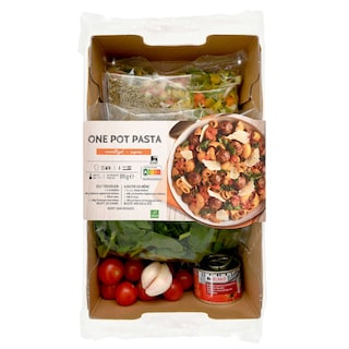 Delhaize | Boîte de repas | Pré-coupé| One pot pasta 