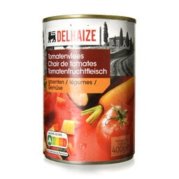 Delhaize | Tomaten | Vlees | Groenten | Blik 400 gr