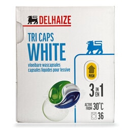 Delhaize | Capsules liquides pour lessive | Blanc 36 pc