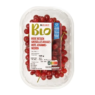 Delhaize | Bio | Groseilles | Rouges | Bio 125 gr