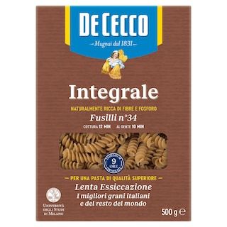De Cecco | Pasta | Fusilli | Volkoren 