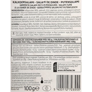 Delhaize | Kalkoensalami 100 gr