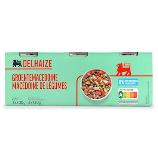 Delhaize | Légumes | Macédoine | Boîte 