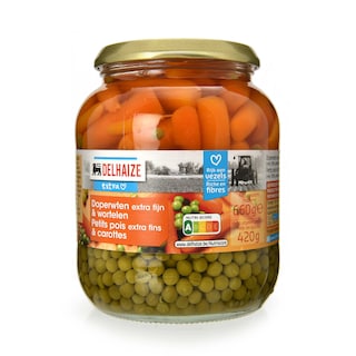 Delhaize | Pois-Carottes | Extra fins 