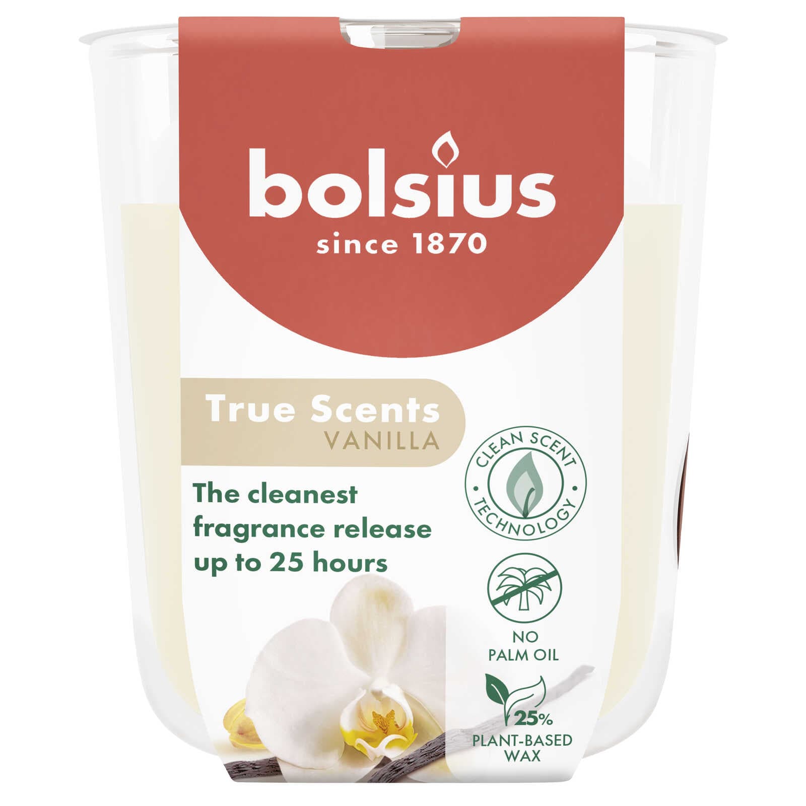 Bolsius Kaars Geurglas | 80/73 | Vanille