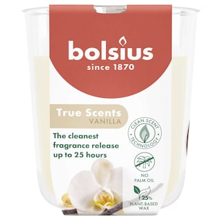 Bolsius | Bougie Verre Parfumée | 80/73 | Vanille 