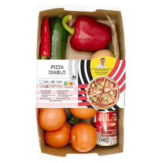 Delhaize | Boîte de repas | Pizza Diablo 