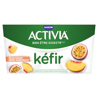 Activia | Kefir | Yaourt | Pêche fruits de passion 