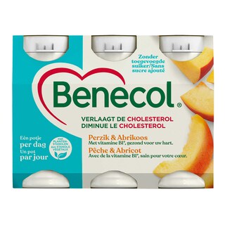 Benecol | Yaourt à boire|Pêche & Abricot|Cholest 