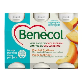 Benecol | Yaourt à boire|Pêche & Abricot|Cholest 