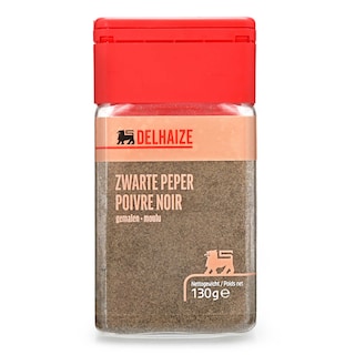 Delhaize | Kruiden | Zwarte peper | Gemalen 