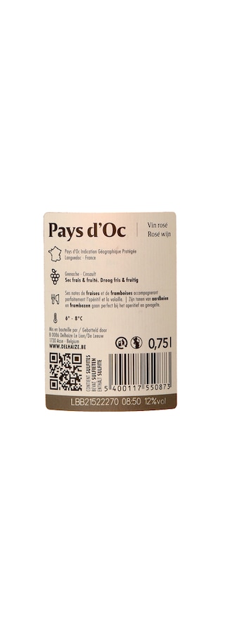 Delhaize | Pays d'Oc | Rose Gris 