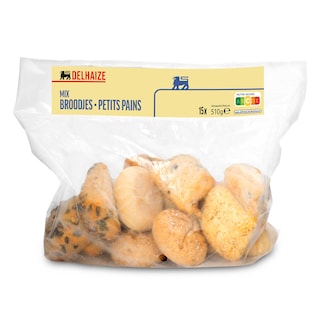 Delhaize | 15 Petits pains | Mix 510 gr