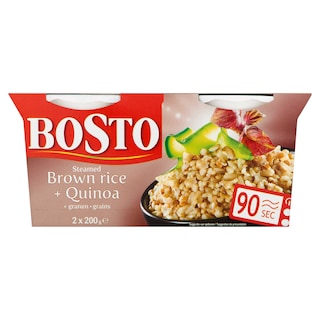 Bosto | 2X200G Bosto 1 1/2min Brown+Quinoa 