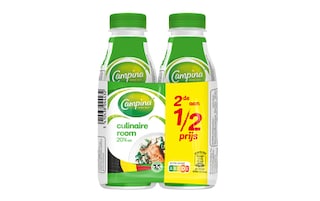 Campina | Crème fraîche | 20% M.G. | 2ème à 1/2prix 