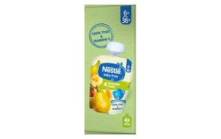 Nestlé | Baby Fruit | Fruit | 4 Vruchten | Knijpzakje | 6 maanden 