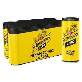 Schweppes | Indian Tonic Zero 8 x 33 cl