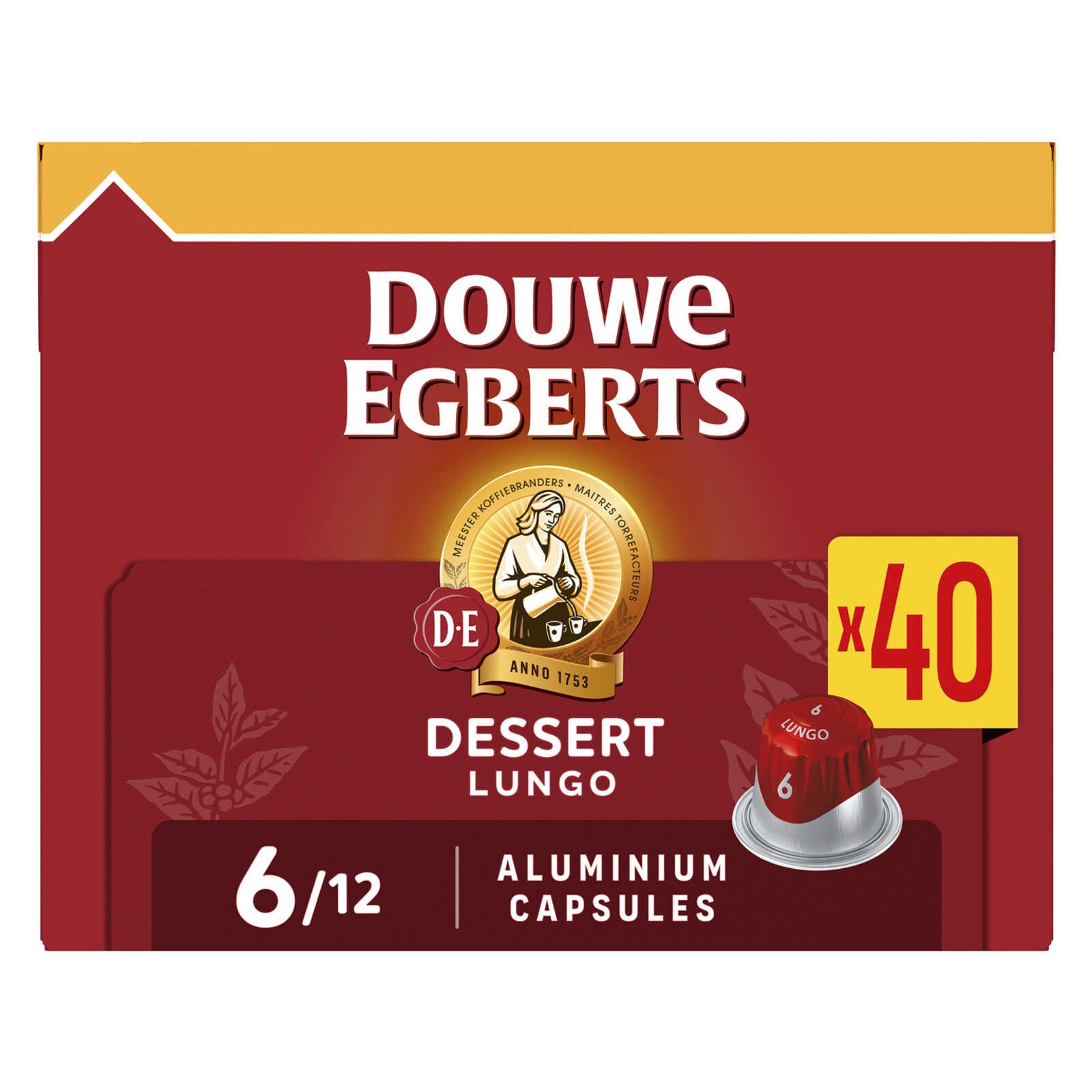 Douwe Egberts Koffie | Lungo | Dessert 6 | Caps