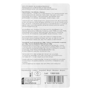 Delhaize | Gehaktbereiding | Varken-Rund 1 kg