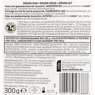 Delhaize | Gouda| Vieux | 10 tranches 