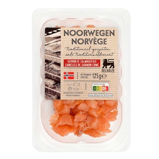 Delhaize | Zalmreepjes | Gerookt | Noors 