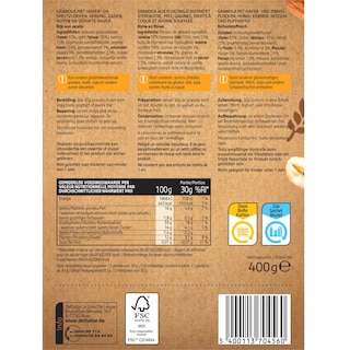 Delhaize | Granola | Spelt | Gepofte haver 