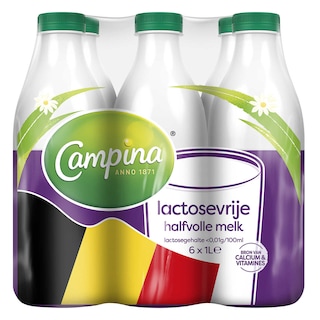 Campina | Lait | Demi-écrémé | Sans Lactose 
