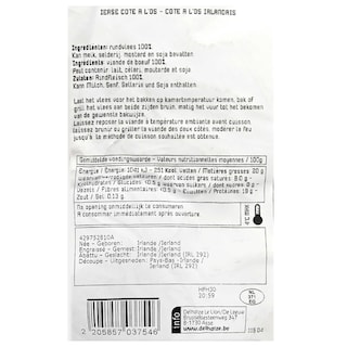 Delhaize | Côte à l'os | Irlandais 