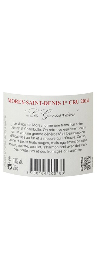 Les Genavrieres | Morey-Saint-Denis 1er Cru | 2014 