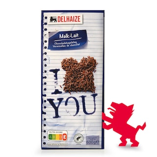 Delhaize | Chocoladehagelslag | Melk 