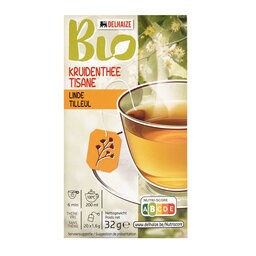 Delhaize | Bio | Kruidenthee | Linde | Zakjes | Bio 20 x 1,6 gr