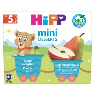 Hipp | Panade | Pomme Poire | 4M | Bio 4 x 100 gr