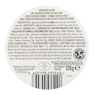 Delhaize | Gouda | Kaasblokjes | Light | 120g 
