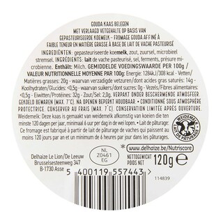 Delhaize | Gouda | Fromage light | Cubes | 120g 