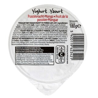 Delhaize | Yoghurt | Passievruchten | Mango 