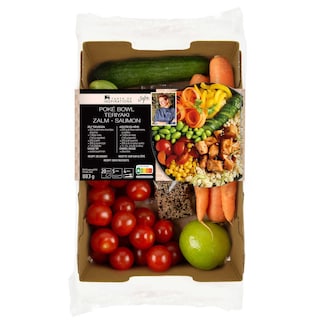 Delhaize | Maaltijdbox | Poke bowl zalm 883 gr