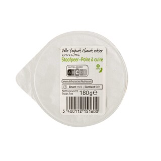 Delhaize | Yoghurt | Vol | Stoofpeer 