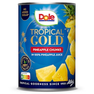 Dole | Tropical Gold | Ananas | Stukjes | Sap | Blik 